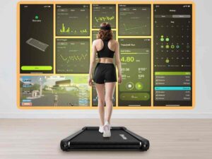 donna su tapis roulant